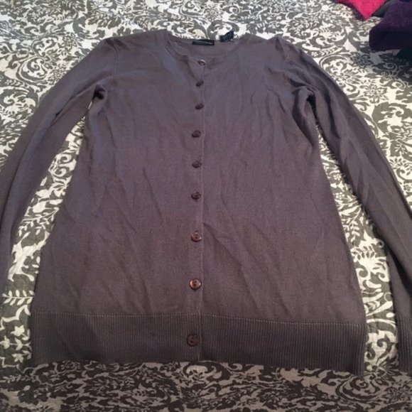 Moda International grey silk cashmere cardigan - Picture 3 of 5